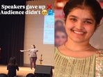 A grab of the viral video where DU student Shreeaa Rathi (centre) shows her dance moves with crowd support. 