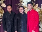 Apoorva Mehta, Adar Poonawalla, and Karan Johar at Manish Malhotra's Diwali bash