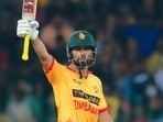 Sikandar Raza smashed his century in just 33 deliveries. Sikandar Raza smashed his century in just 33 deliveries.