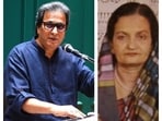 Talat Aziz; (right) Begum Akhtar