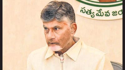 Andhra Pradesh chief minister N Chandrababu Naidu chairs a cabinet meeting. (PTI) Andhra Pradesh chief minister N Chandrababu Naidu chairs a cabinet meeting. (PTI)