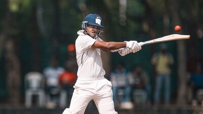 Mumbai: Mumbai's Shreyas Iyer plays a shot on the second day of a Ranji Trophy 2024-25 cricket match between Maharashtra and Mumbai, at MCA Cricket Ground, in Mumbai, Saturday, Oct. 19, 2024. (PTI Photo/Kunal Patil) (PTI10_19_2024_000103B) (PTI) Mumbai: Mumbai's Shreyas Iyer plays a shot on the second day of a Ranji Trophy 2024-25 cricket match between Maharashtra and Mumbai, at MCA Cricket Ground, in Mumbai, Saturday, Oct. 19, 2024. (PTI Photo/Kunal Patil) (PTI10_19_2024_000103B) (PTI)