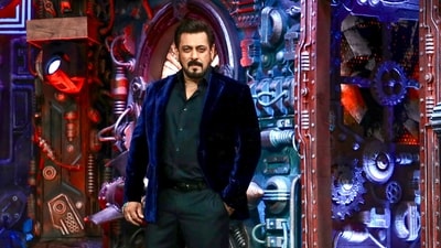 Bollywood actor Salman Khan during the shooting of Bigg Boss 18. (PTI) Bollywood actor Salman Khan during the shooting of Bigg Boss 18. (PTI)