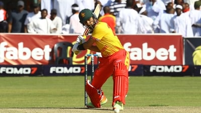 Sikandar Raza smashed a record-breaking century. (AFP) Sikandar Raza smashed a record-breaking century. (AFP)