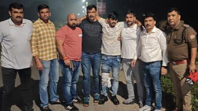 The accused in police custody. (Sourced photo)