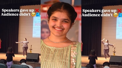 A grab of the viral video where DU student Shreeaa Rathi (centre) shows her dance moves with crowd support. (Photo: Instagram ) A grab of the viral video where DU student Shreeaa Rathi (centre) shows her dance moves with crowd support. (Photo: Instagram )