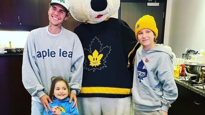 Former child pop star Justin Bieber with his 6-year-old half-sister, Bay. (Instagram) Former child pop star Justin Bieber with his 6-year-old half-sister, Bay. (Instagram)