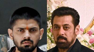 Gangster Lawrence Bishnoi and Bollywood actor Salman Khan. (File) Gangster Lawrence Bishnoi and Bollywood actor Salman Khan. (File)