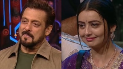 Salman Khan and Bigg Boss 18 contestant Chahat Pandey had a chat on the show. Salman Khan and Bigg Boss 18 contestant Chahat Pandey had a chat on the show.