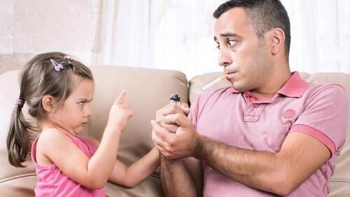 The research shows that the only safe way to protect children from smoke exposure is to quit smoking and ban smoking at home. (File Photo) The research shows that the only safe way to protect children from smoke exposure is to quit smoking and ban smoking at home. (File Photo)