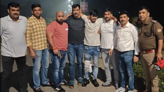 The accused in police custody. (Sourced photo)