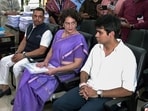 Congress General Secretary Priyanka Gandhi Vadra accompanied by her husband Robert Vadra and son Raihan Vadra during her nomination papers filing for the Wayanad Assembly byelections.