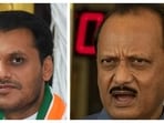 Maharashtra deputy chief minister Ajit Pawar (right) and his nephew Yugendra Pawar.