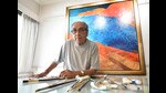 Mumbai, India - Aug. 12, 2016:Artist Akbar Padamsee at his residence at Prabhadevi in Mumbai, India, on Friday, August 12, 2016. (Photo by Anshuman Poyrekar/ Hindustan Times) (Hindustan Times)