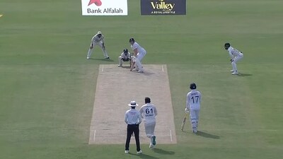 Mohammad Rizwan had a cheeky remark towards England's 'Bazball' style of play (X) Mohammad Rizwan had a cheeky remark towards England's 'Bazball' style of play (X)