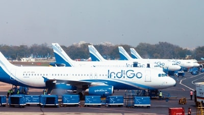 A total of 20 domestic and international flights of IndiGo received a security-related warning on Thursday, prompting a reaction from the airline. (HT File) A total of 20 domestic and international flights of IndiGo received a security-related warning on Thursday, prompting a reaction from the airline. (HT File)