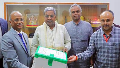 Justice John Michael D Kunhar-led panel submitted its inquiry report on alleged Covid irregularities during BJP regime to chief minister Siddaramaiah. (ANI) Justice John Michael D Kunhar-led panel submitted its inquiry report on alleged Covid irregularities during BJP regime to chief minister Siddaramaiah. (ANI)