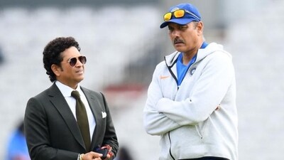 Sachin Tendulkar and Ravi Shastri were teammates for Mumbai and India. (Getty Images) Sachin Tendulkar and Ravi Shastri were teammates for Mumbai and India. (Getty Images)