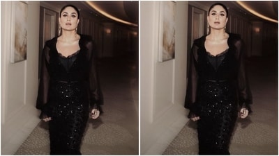 On Thursday, Kareena gave her fans a sweet surprise as she took to Instagram and uploaded a series of glam pictures accompanied by the quirky caption, “Sorry, I can’t hear you over how fabulous I look.. hahaha.” (Instagram/@kareenakapoorkhan) On Thursday, Kareena gave her fans a sweet surprise as she took to Instagram and uploaded a series of glam pictures accompanied by the quirky caption, “Sorry, I can’t hear you over how fabulous I look.. hahaha.” (Instagram/@kareenakapoorkhan)