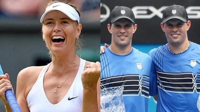 Maria Sharapova and the Bryan brothers will be inducted into the Tennis Hall of Fame. Maria Sharapova and the Bryan brothers will be inducted into the Tennis Hall of Fame.