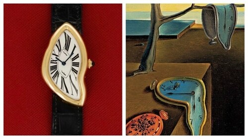 The watch's melted dial dial resembled the pocket watches in Salvador Dali's painting. (Pinterest ) The watch's melted dial dial resembled the pocket watches in Salvador Dali's painting. (Pinterest )