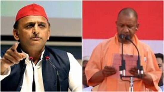 SP chief Akhilesh Yadav and UP CM Yogi Adityanath (File)