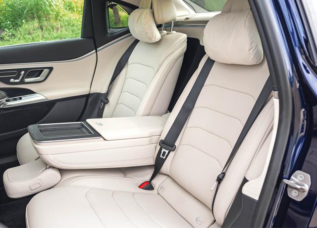 The rear seats are the highlight of the E-Class. They’re spacious and plush and recline. The rear seats are the highlight of the E-Class. They’re spacious and plush and recline.