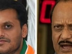 Maharashtra deputy chief minister Ajit Pawar (right) and his nephew Yugendra Pawar. Maharashtra deputy chief minister Ajit Pawar (right) and his nephew Yugendra Pawar.