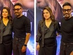 Kajol and Ajay Devgn at Do Patti premiere Kajol and Ajay Devgn at Do Patti premiere