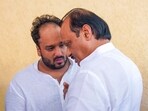 Maharashtra Deputy Chief Minister and NCP leader Ajit Pawar with party leader Baba Siddique's son Zeeshan Siddique at Cooper Hospital, where the mortal remains of Baba Siddique were brought for postmortem in Mumbai. Maharashtra Deputy Chief Minister and NCP leader Ajit Pawar with party leader Baba Siddique's son Zeeshan Siddique at Cooper Hospital, where the mortal remains of Baba Siddique were brought for postmortem in Mumbai.