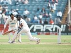 India's Virat Kohli being bowled by New Zealand's Mitchell Santner on the second day of the second test cricket match between India and New Zealand, at the Maharashtra Cricket Association Stadium, in Pune India's Virat Kohli being bowled by New Zealand's Mitchell Santner on the second day of the second test cricket match between India and New Zealand, at the Maharashtra Cricket Association Stadium, in Pune