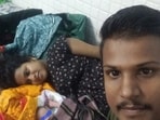 A woman gave birth to a baby boy at Niali Hospital after being evacuated. 
