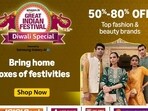 Only 2 days left! Grab 50%-80% off on handbags, footwear, and festive outfits in the Amazon Great Indian Festival & Diwali Sale!