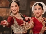 Madhuri Dixit and Vidya Balan's epic dance off blends music with horror. Madhuri Dixit and Vidya Balan's epic dance off blends music with horror.