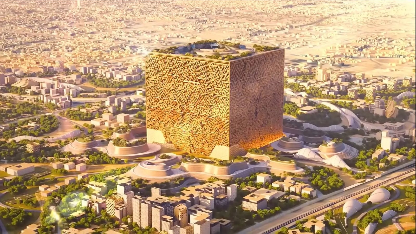 Saudi Arabia begins construction of the 'world's largest building' that ...