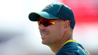 Australia's David Warner looks on (REUTERS)