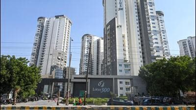 In phase one, the authority will execute a registry of 102 apartments in towers 1 and 2 as the occupancy certificate has been issued for both these towers. The nodal officer will complete the formalities for issuing occupancy certificate for towers 3 to 6, and registries in these towers will be taken up in the second phase. (Sunil Ghosh/HT Photo) In phase one, the authority will execute a registry of 102 apartments in towers 1 and 2 as the occupancy certificate has been issued for both these towers. The nodal officer will complete the formalities for issuing occupancy certificate for towers 3 to 6, and registries in these towers will be taken up in the second phase. (Sunil Ghosh/HT Photo)