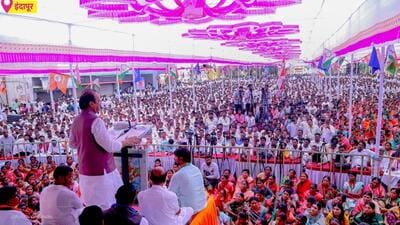 Maharashtra deputy chief minister and Nationalist Congress Party (NCP) president Ajit Pawar addressing a rally in Indapur on Friday. (HT PHOTO) Maharashtra deputy chief minister and Nationalist Congress Party (NCP) president Ajit Pawar addressing a rally in Indapur on Friday. (HT PHOTO)