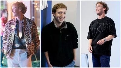 Meta founder and CEO Mark Zuckerberg is known for his many accomplishments in the tech industry. However, recently, his sartorial choices seem to be a hot topic on the internet. The billionaire’s personal style is grabbing headlines, most recently when he pulled out all the stops for his wife’s birthday and wore an on-theme outfit. His journey from wearing the tech-bro grey T-shirts to now donning sparkly outfits has baffled many. Here’s a look at Mark’s style evolution. Meta founder and CEO Mark Zuckerberg is known for his many accomplishments in the tech industry. However, recently, his sartorial choices seem to be a hot topic on the internet. The billionaire’s personal style is grabbing headlines, most recently when he pulled out all the stops for his wife’s birthday and wore an on-theme outfit. His journey from wearing the tech-bro grey T-shirts to now donning sparkly outfits has baffled many. Here’s a look at Mark’s style evolution. 