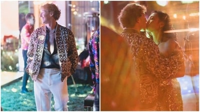 This week, Mark celebrated his wife Priscilla Chan’s birthday. Sharing the pictures on Instagram, the Meta founder wrote, “Disco queen wanted a party.” In the photos, Mark, who has been married since 2012 and has three children with Priscilla, wore white trousers with a black button-down shirt halfway unbuttoned topped with a patterned sparkly jacket. This week, Mark celebrated his wife Priscilla Chan’s birthday. Sharing the pictures on Instagram, the Meta founder wrote, “Disco queen wanted a party.” In the photos, Mark, who has been married since 2012 and has three children with Priscilla, wore white trousers with a black button-down shirt halfway unbuttoned topped with a patterned sparkly jacket. 