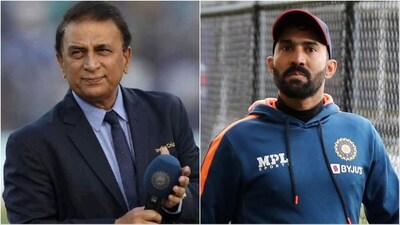 Sunil Gavaskar (L) wasn't impressed at Dinesh Karthik mentioning Australia series. (Agencies) Sunil Gavaskar (L) wasn't impressed at Dinesh Karthik mentioning Australia series. (Agencies)