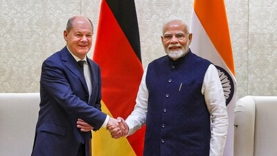 Prime Minister Narendra Modi during a meeting with German Chancellor Olaf Scholz, in New Delhi. (PTI) Prime Minister Narendra Modi during a meeting with German Chancellor Olaf Scholz, in New Delhi. (PTI)