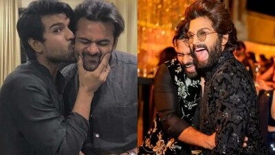 Sai Durgha Tej and Allu Arjun are Chiranjeevi's nephews while Ram Charan is his son. Sai Durgha Tej and Allu Arjun are Chiranjeevi's nephews while Ram Charan is his son.