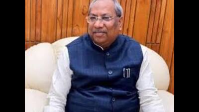 UP cabinet minister Sanjay Nishad was talking to media persons in Lucknow UP cabinet minister Sanjay Nishad was talking to media persons in Lucknow
