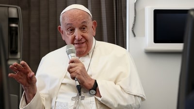 This was in the fourth issue of his encyclical, which is a letter to all bishops, titled ‘Dilexit Nos’, which is Latin for ‘He Loves Us.’ (Guglielmo Mangiapane/AP) This was in the fourth issue of his encyclical, which is a letter to all bishops, titled ‘Dilexit Nos’, which is Latin for ‘He Loves Us.’ (Guglielmo Mangiapane/AP)