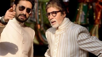 Amitabh Bachchan and Abhishek Bachchan Amitabh Bachchan and Abhishek Bachchan