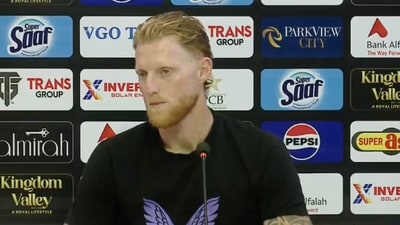 Ben Stokes during the PC Ben Stokes during the PC