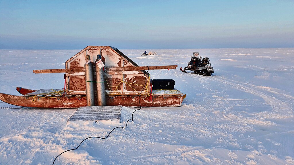 The giant hydrogen-powered pump. (Courtesy Real Ice) The giant hydrogen-powered pump. (Courtesy Real Ice)