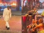 Kartik Aaryan, Vidya Balan and Madhuri Dixit at Bhool Bhulaiyaa 3's song launch Kartik Aaryan, Vidya Balan and Madhuri Dixit at Bhool Bhulaiyaa 3's song launch