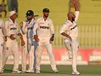 Pakistan players celebrate duing the 3rd Test vs England Pakistan players celebrate duing the 3rd Test vs England